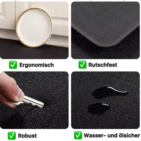 KomfortStand Pro – Anti Ermüdungs-Matte I Schmerzfreies Stehen in Küche, Bad & Homeoffice – gegen müde und schwere Beine, ideal für Alltag & Haushalt