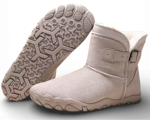 (NEU) FROST STYLE PRO - Stylische Barfuß-Boots mit weichem Innenfutter für Winter, Herbst & Frühling I Damen- und Herrenschuhe