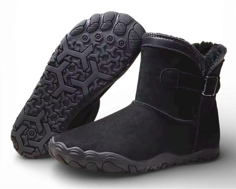 (NEU) FROST STYLE PRO - Stylische Barfuß-Boots mit weichem Innenfutter für Winter, Herbst & Frühling I Damen- und Herrenschuhe